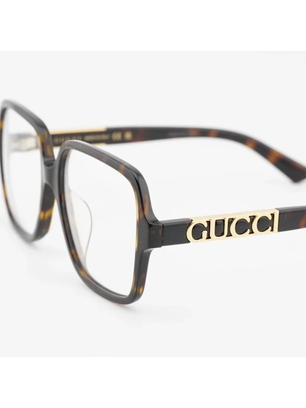 Gucci GG1193OA 002 Eyeglasses Havana 57mm Square Frame